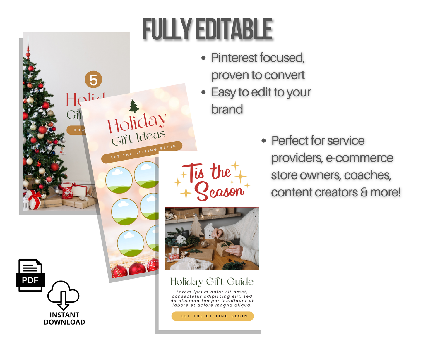 15 Holiday Gift Guide Pinterest Pin Templates