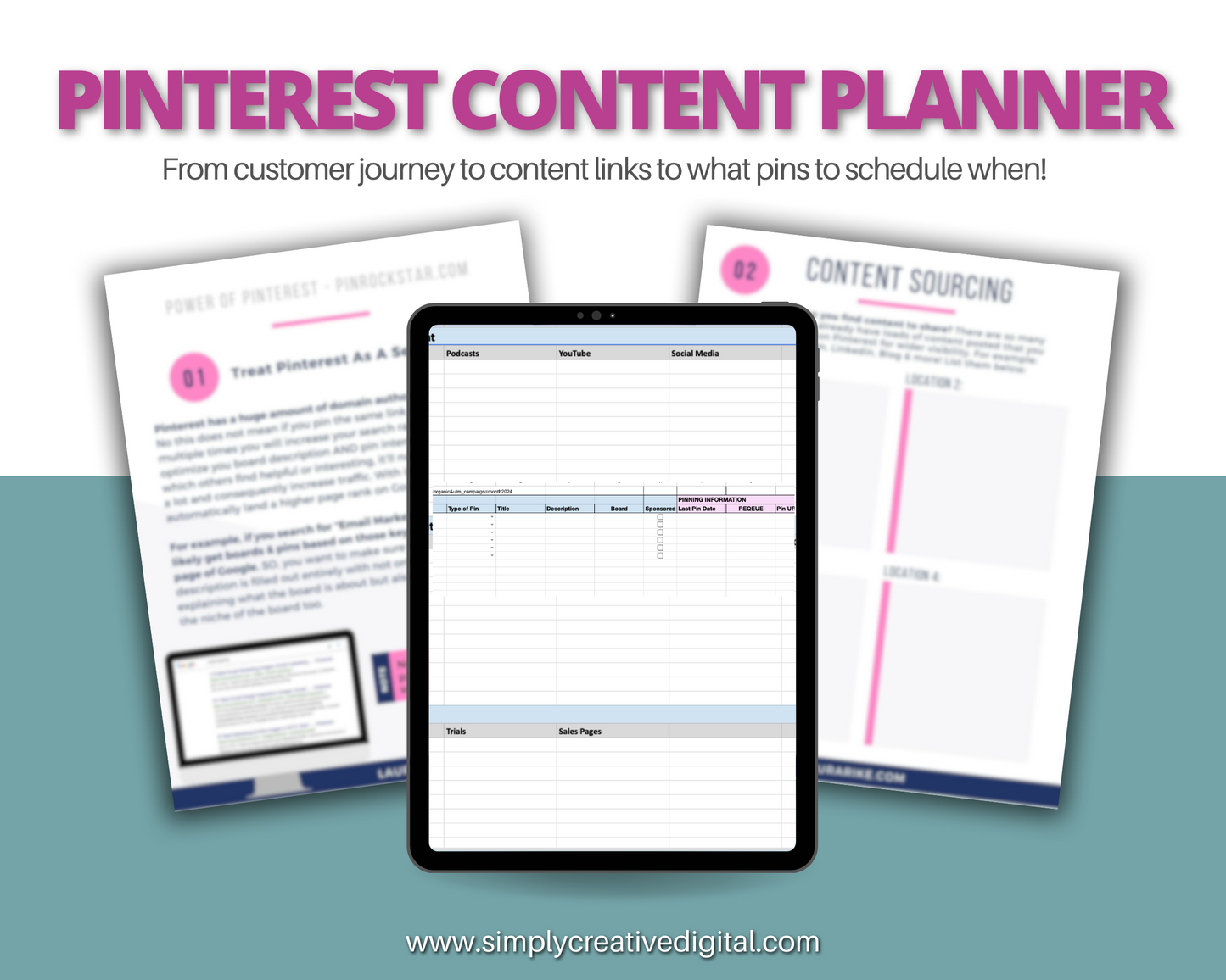 Pintastic FULL Pinterest Content Planner