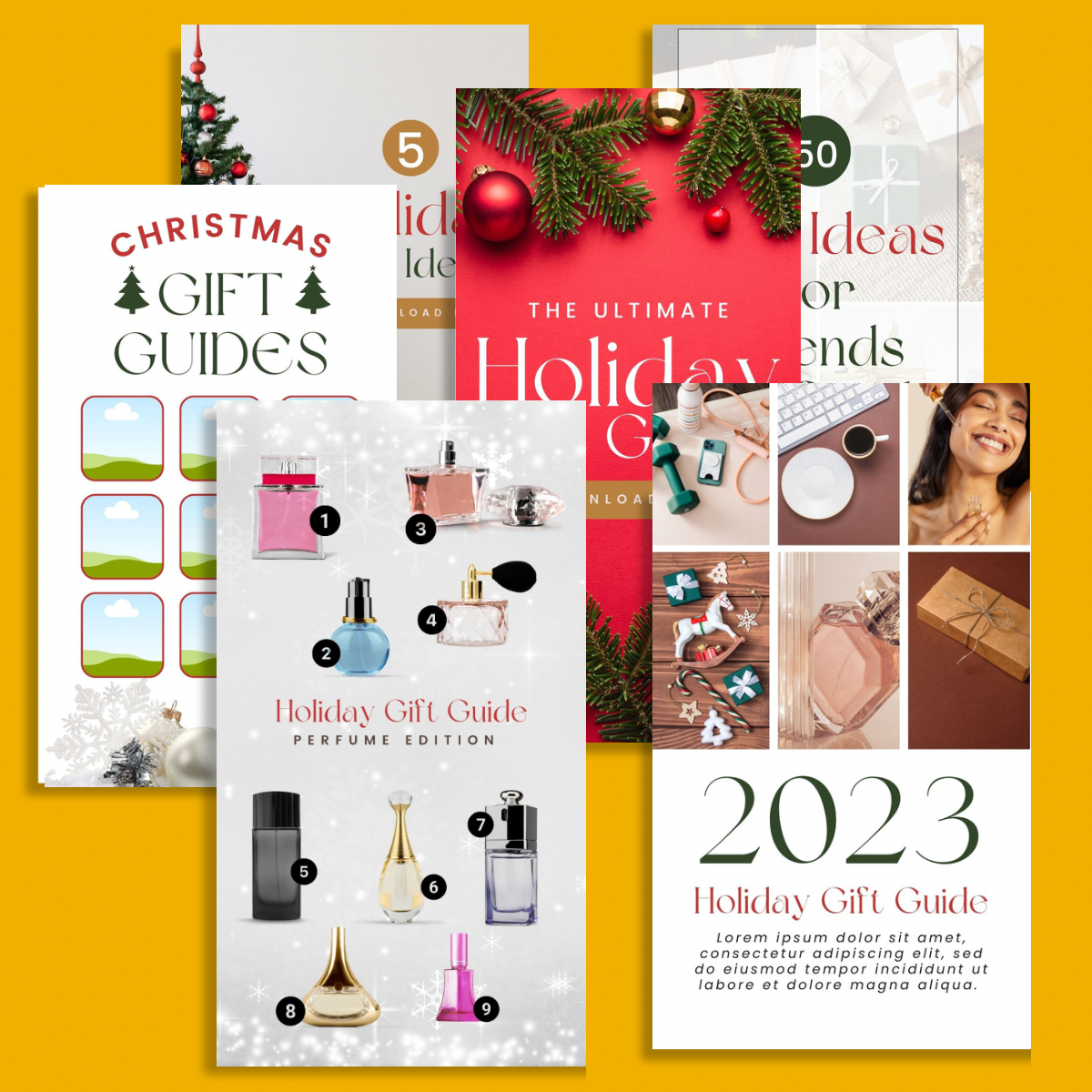15 Holiday Gift Guide Pinterest Pin Templates