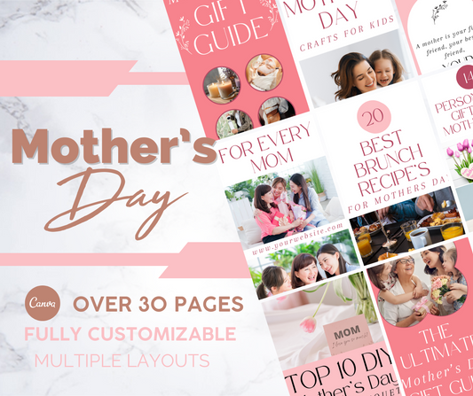 15 Mother's Day Pinterest Pin Templates