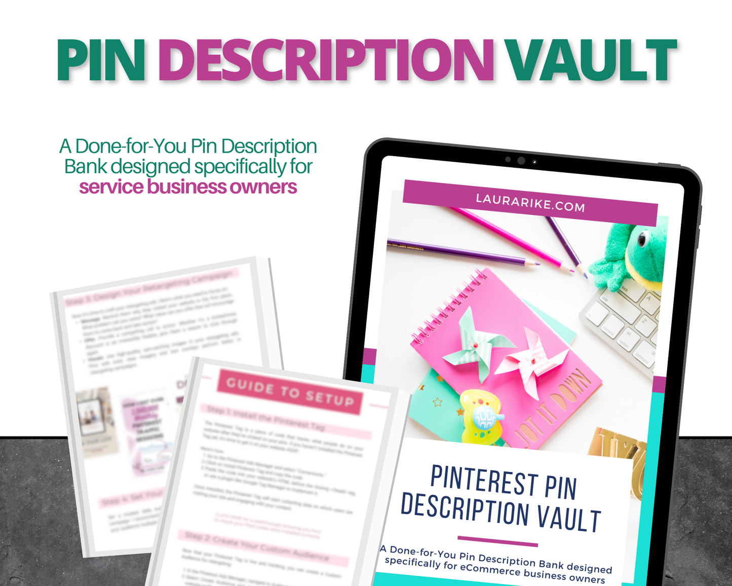 Pin Description Vault for Service Based Business