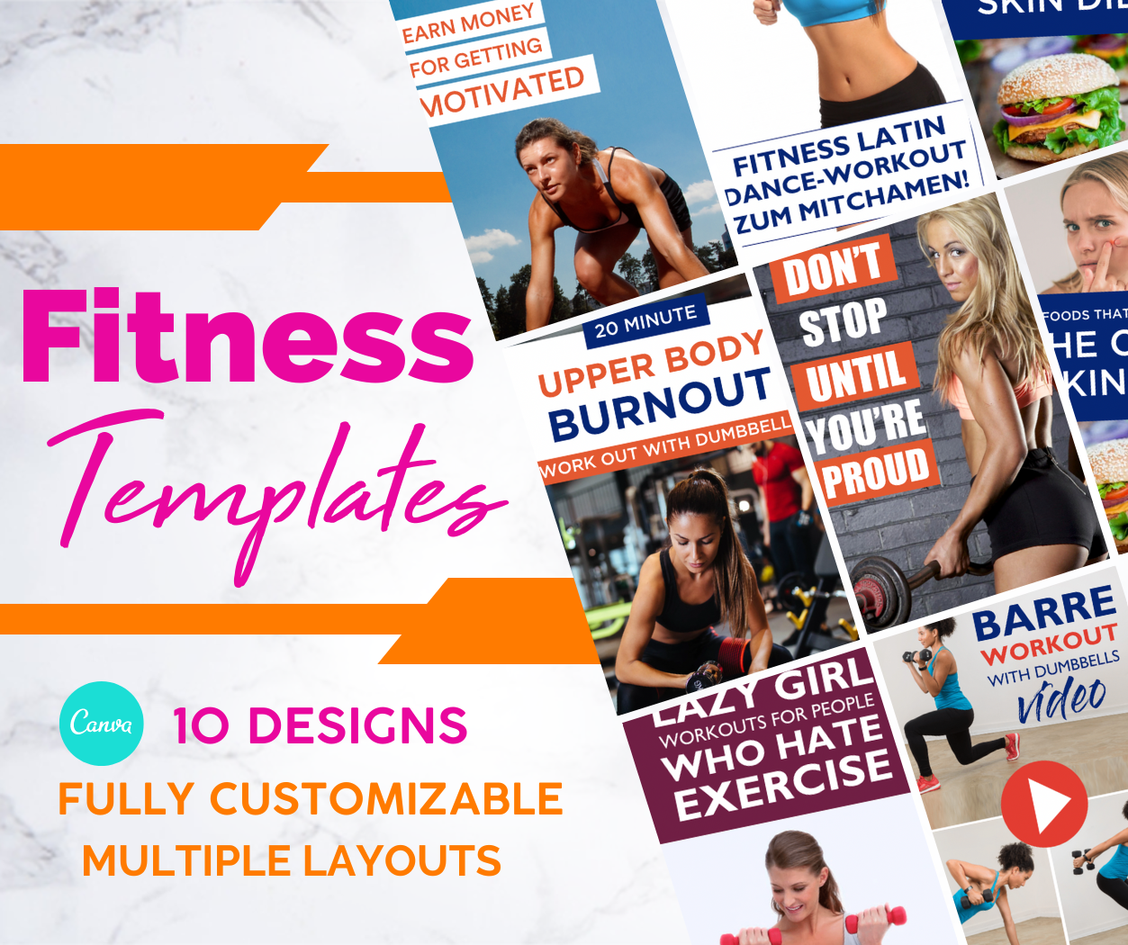 Health and Wellness Pin Templates