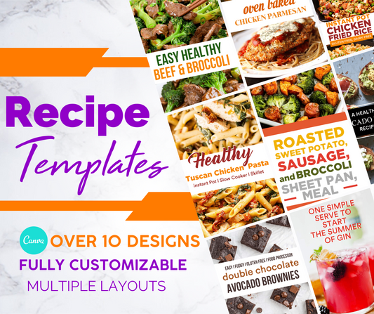 Recipe / Food Pinterest Pin Templates