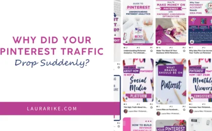 Pinterest traffic drop | laura rike Pinterest traffic drop
